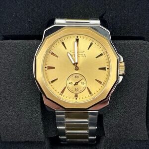 Invicta Speedway 49329 Mens 42mm Two Tone Stainless Steel Quartz Watch BNWT
